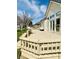 Spacious back deck offers a great space for entertaining and enjoying the backyard and lake views at 4414 Princeton Park Dr, Columbus, IN 47201