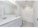 Bright bathroom featuring double vanity, tile flooring, and combination tub and shower at 5314 Noble Crossing W Pkwy, Noblesville, IN 46062