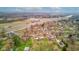 An aerial perspective highlighting a residential area, featuring easy access to the highway and nearby commercial zones at 5902 Sunset Dr, Indianapolis, IN 46239