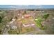 Aerial view showcasing a neighborhood featuring single-Gathering homes with spacious yards in a peaceful environment at 5902 Sunset Dr, Indianapolis, IN 46239