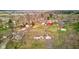 Expansive aerial view of a charming neighborhood with well-maintained homes and green spaces in a serene setting at 5902 Sunset Dr, Indianapolis, IN 46239