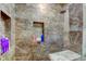 Close up on tile shower with a rainfall shower head at 5902 Sunset Dr, Indianapolis, IN 46239