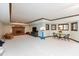 Finished basement with a fireplace and ample space for recreation and relaxation at 6010 Fawnwood Dr, Greenwood, IN 46143