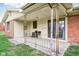 A covered patio with access to the house at 6905 E Hanna Ave, Indianapolis, IN 46203