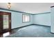 Entryway boasts hardwood floors, and large window providing natural light at 6958 W Brier Creek Dr, New Palestine, IN 46163