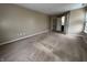 Neutral bedroom featuring carpet, neutral walls, and window for great natural light at 7130 English Birch Ln, Indianapolis, IN 46268
