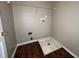 Laundry room featuring vinyl flooring and hookups ready for washer and dryer at 7130 English Birch Ln, Indianapolis, IN 46268