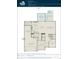 Brookstone Riverton floor plan featuring first floor layout with kitchen, gathering room, and garage at 9403 Watson Way, Avon, IN 46123