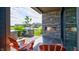 Enjoy the outdoor living space with a built-in grill, counter, fireplace, and a view of the neighborhood at 13395 Vickery Ridge Dr, Fishers, IN 46037