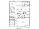 Detailed floor plan showcasing the layout of a multi-bedroom house with measurements and room names at 1347 Shaw Ln, Shelbyville, IN 46176