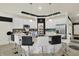 Well-equipped kitchen featuring an expansive island, stainless steel appliances, and ample counter space at 1347 Shaw Ln, Shelbyville, IN 46176