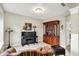 Comfortable living room with a piano, hutch, and view of the entryway at 15752 Matthews Ln, Noblesville, IN 46060