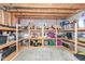 Organized basement storage with shelving, boxes, and ample space for storing belongings at 15898 Bounds Dr, Noblesville, IN 46062