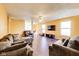 Inviting living room offers comfortable seating, ample space, and lots of natural light at 1850 Blue Pine Ln, Indianapolis, IN 46231