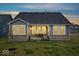 Rear exterior with covered patio, providing a nice area to sit and relax at 19036 Karyn Ln, Noblesville, IN 46062