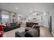 Open-concept living space with modern kitchen, dining area, and comfortable seating, perfect for Gathering gatherings at 19036 Karyn Ln, Noblesville, IN 46062