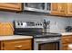 Stainless steel appliances are showcased in this kitchen at 2054 Partridge Dr, Franklin, IN 46131
