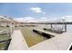 Scenic view of boat docks on the water, offering convenient lake access at 20971 Shoreline Ct # 309, Noblesville, IN 46062