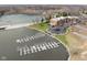 Aerial view of the property, lake and surrounding community featuring water access and green space at 20971 Shoreline Ct # Apt 212, Noblesville, IN 46062