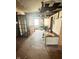 Kitchen with a wooden cabinet and peeling paint at 2505 E 17Th St, Indianapolis, IN 46218