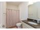 Bathroom featuring vanity with granite countertop and tile flooring at 3045 Sholty Ct, Cicero, IN 46034