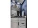 Modern bathroom with a vanity, elegant mirror, and stylish lighting at 3535 Buckner Dr, Westfield, IN 46074