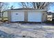 This detached two-car garage offers convenient parking and storage options for homeowners at 3618 Spann Ave, Indianapolis, IN 46203
