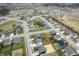 Wide aerial view of a new residential community with tree-lined streets and modern homes at 4241 Risen Star Way, Bargersville, IN 46106