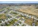 Expansive aerial view of a planned community featuring homes, ponds, and green areas at 4241 Risen Star Way, Bargersville, IN 46106