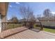 Enjoy a partially shaded wooden deck and backyard at 4655 Welton St, Greenwood, IN 46143