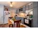 Eat in kitchen with stainless steel appliances and ample cabinet space at 509 W Pierson St, Greenfield, IN 46140