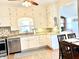 Modern kitchen with stainless steel appliances, granite countertops, and ample cabinet space at 6045 N 300 W, Greenfield, IN 46140