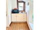 Cozy kitchenette area with granite countertop and microwave, perfect for small meals at 6045 N 300 W, Greenfield, IN 46140