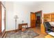 Office space featuring hardwood floors, desk, and abundant natural light at 6045 N 300 W, Greenfield, IN 46140
