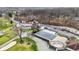 Overhead shot of the clubhouse, outdoor pool and manicured lawns at 6537 Grosvenor Pl, Indianapolis, IN 46220