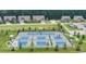 Aerial view of community courts with trees surrounding the area at 811 Harley Ln, Westfield, IN 46074