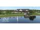 Scenic view of community pond, pier, fountain, and walking path, offering a peaceful retreat at 811 Harley Ln, Westfield, IN 46074