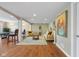 Relaxing living room with hardwood floors, recessed lighting, comfortable seating, and stylish decor at 999 Box Turtle Ct, Columbus, IN 47201