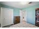 Bedroom featuring a large closet, dresser, and view into an adjoining room at 110 Jordan Ct, Martinsville, IN 46151
