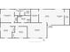 Detailed floor plan showcasing the layout of the house, including bedrooms, bathrooms, living spaces and kitchen at 110 Jordan Ct, Martinsville, IN 46151