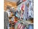 Walk-in closet featuring shelves and hanging rods for clothing and shoes at 110 Jordan Ct, Martinsville, IN 46151