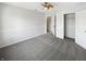 Bedroom with carpet, natural light, and an open closet offers practicality and style at 11063 Deer Valley Dr, Indianapolis, IN 46229