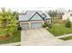 Attractive brick home with a two-car garage and a well-maintained lawn with trees at 11229 Echo Ridge Ln, Indianapolis, IN 46236