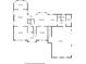 Detailed floor plan showcasing layout of living spaces, including kitchen, dining, living room, and garage at 12065 Watermark Ct, Indianapolis, IN 46236