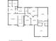 Upstairs floor plan view showing bedrooms, bathrooms, and walk-in closets at 12065 Watermark Ct, Indianapolis, IN 46236