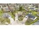 Aerial view showcases the home's curb appeal and surrounding neighborhood at 12161 Pebblebrooke Ct, Indianapolis, IN 46236