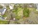 Spacious backyard with mature trees, lawn and an included storage shed at 12161 Pebblebrooke Ct, Indianapolis, IN 46236