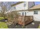The house features a wood deck, perfect for outdoor entertaining and enjoying the backyard at 12161 Pebblebrooke Ct, Indianapolis, IN 46236