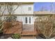 The house features a wood deck, perfect for outdoor entertaining and enjoying the backyard at 12161 Pebblebrooke Ct, Indianapolis, IN 46236