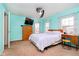 Bright bedroom with natural light, offering a comfortable bed and ample furniture space at 1464 Hession Dr, Brownsburg, IN 46112